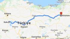 Kulu Erzurum Arası Kaç Km